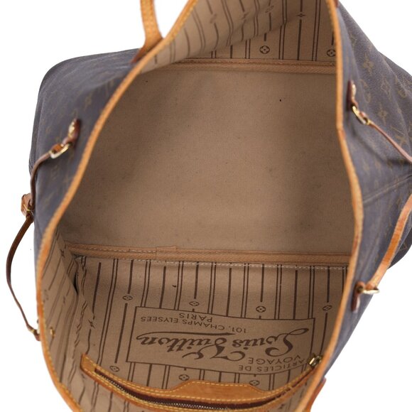 Louis Vuitton Neverfull MM Monogram Tote Bag M40156 Brown Canvas - Picture 11 of 11